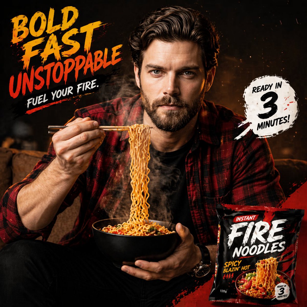 Energetic Food Advertisement - GPT Image 2 prompt example