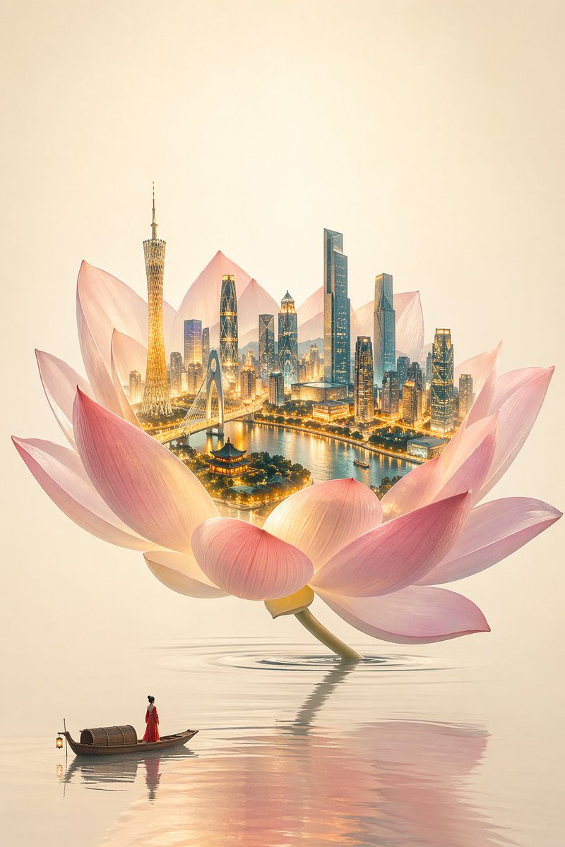 One Flower, One World City Illustration - GPT Image 2 prompt example