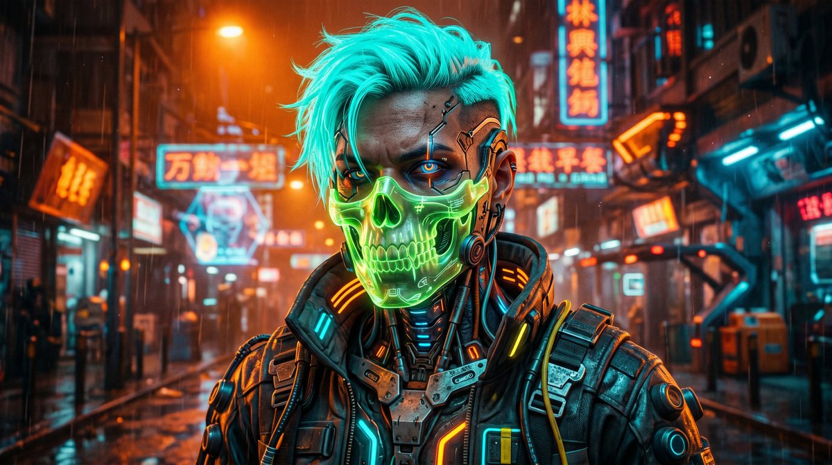Cyberpunk Neon Alley Portrait - GPT Image 2 prompt example