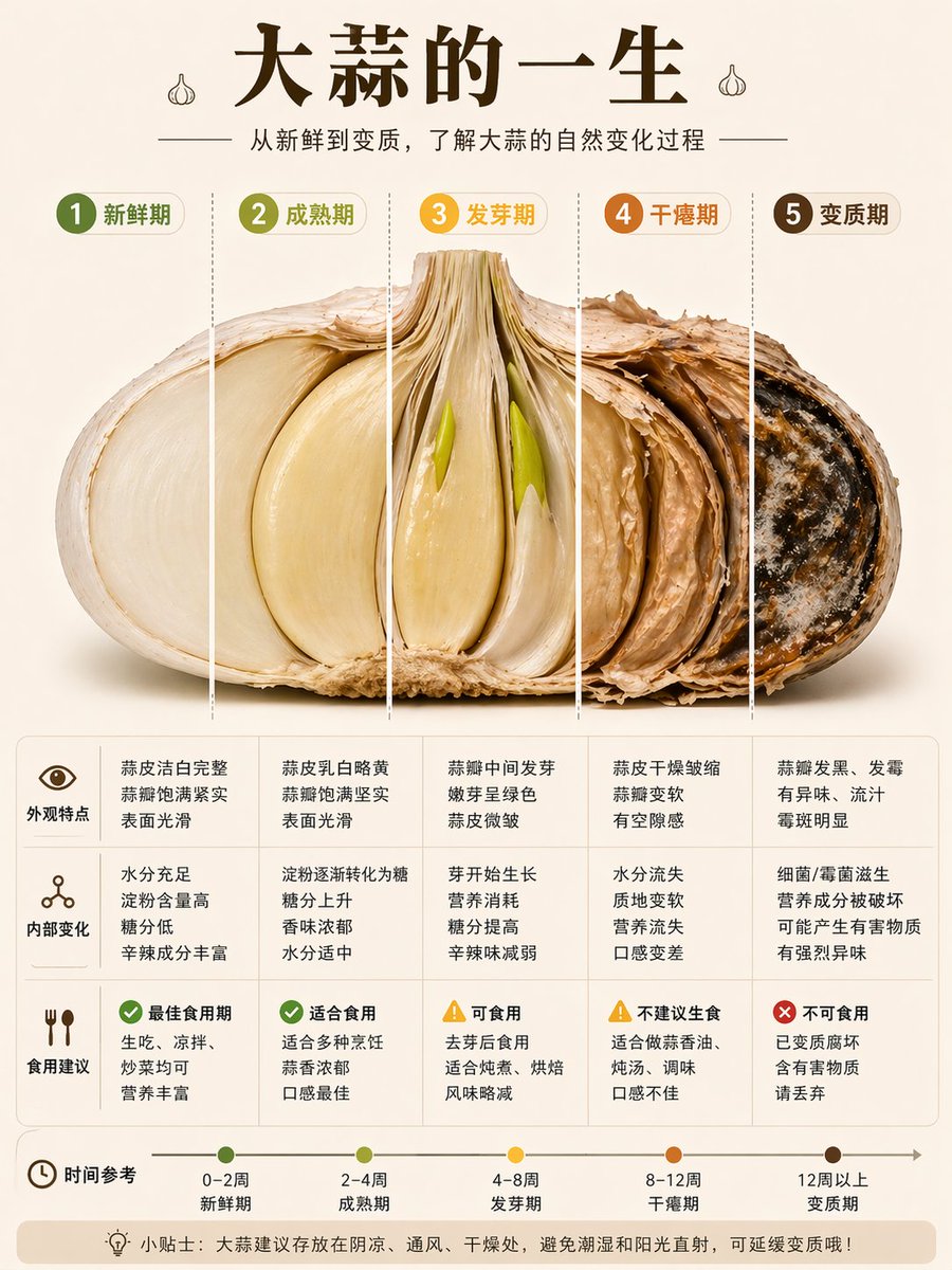 Garlic Life Cycle Infographic - GPT Image 2 Prompt-Beispiel