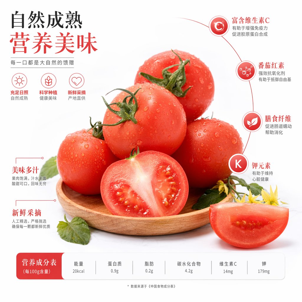 Chinese Tomato Nutrition Poster - GPT Image 2 prompt example