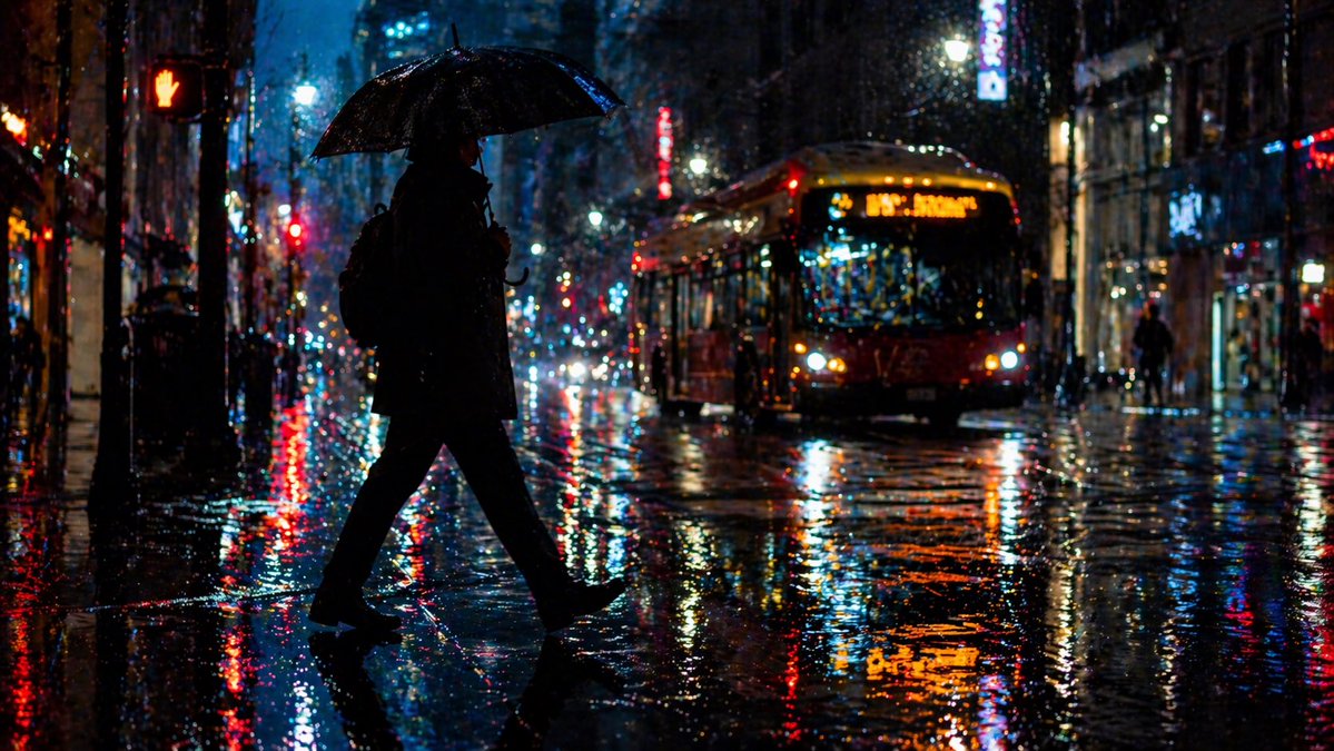 Rainy Night City Crossing - GPT Image 2 Prompt-Beispiel