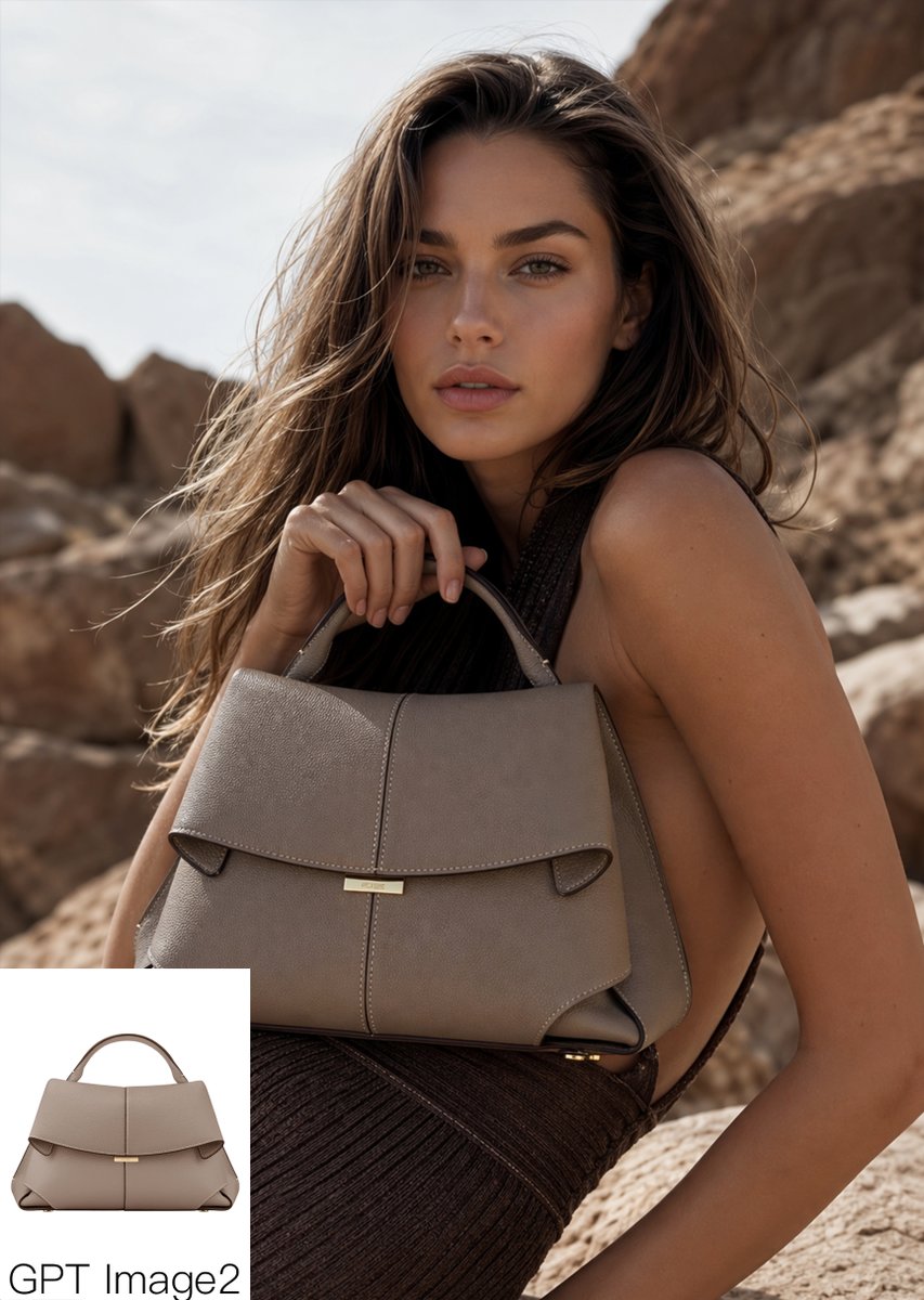 Luxury Desert Handbag Campaign - GPT Image 2 prompt example