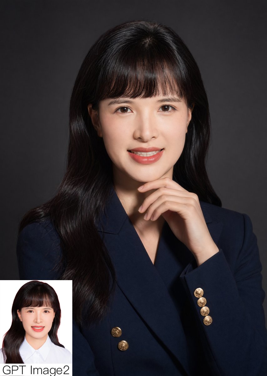 Studio Corporate Portrait with Inset - GPT Image 2 prompt example