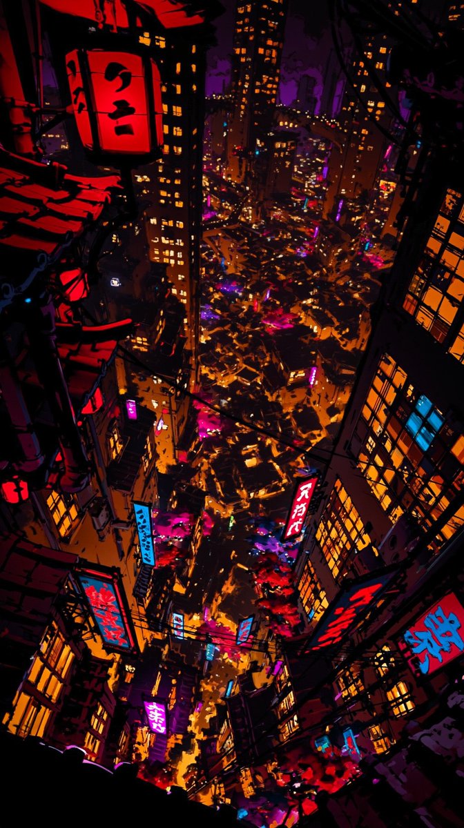 Surreal Neon Japanese Megacity Overlook - GPT Image 2 prompt example