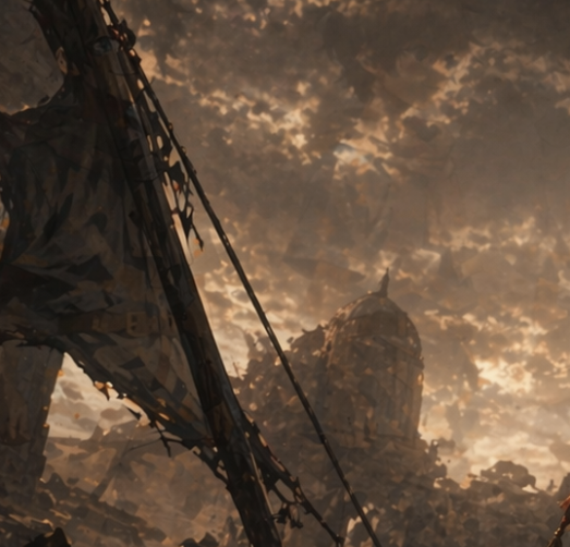 Post-Apocalyptic Ruins at Dusk - GPT Image 2 prompt example