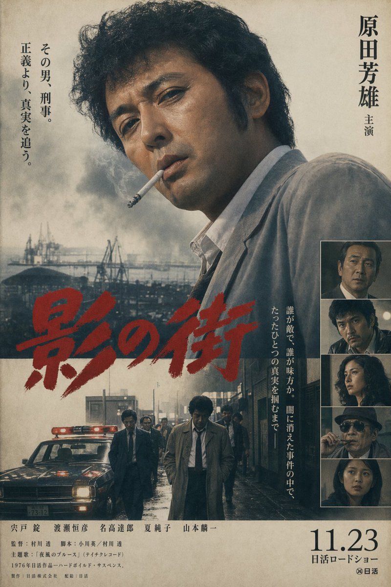 Vintage Japanese Crime Film Poster - GPT Image 2 prompt example