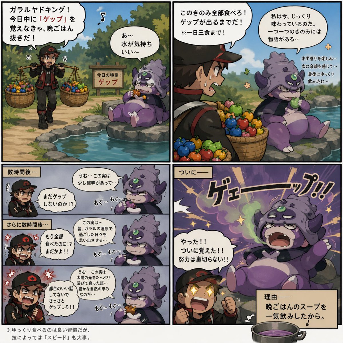 Galarian Slowking Learns Belch - GPT Image 2 prompt example