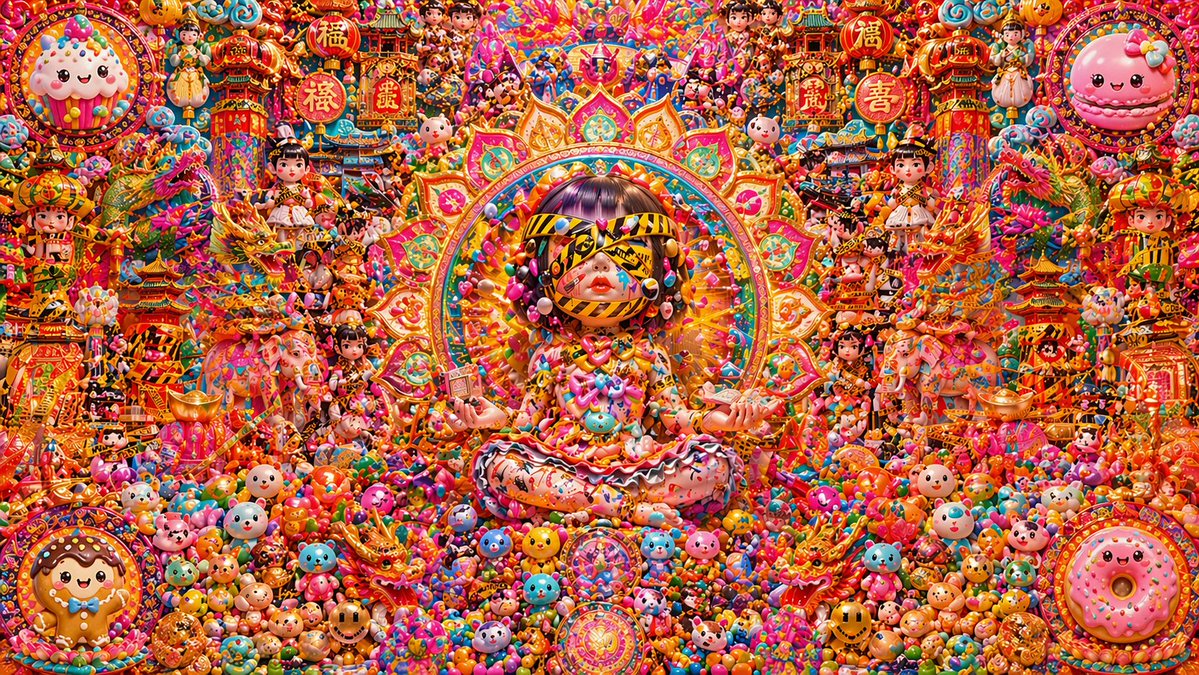 Candy Lunar New Year Shrine - GPT Image 2 prompt example