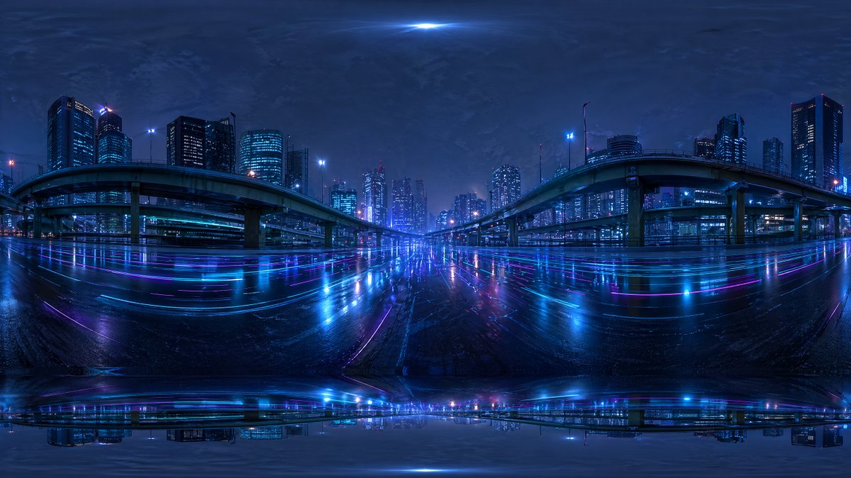 Cyberpunk City Highway HDRI - GPT Image 2 prompt example