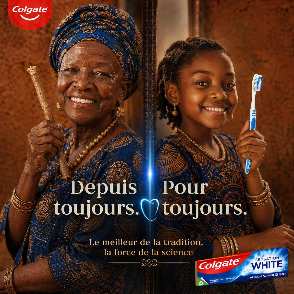 Tradition and Modernity Toothpaste Ad - esempio di prompt GPT Image 2