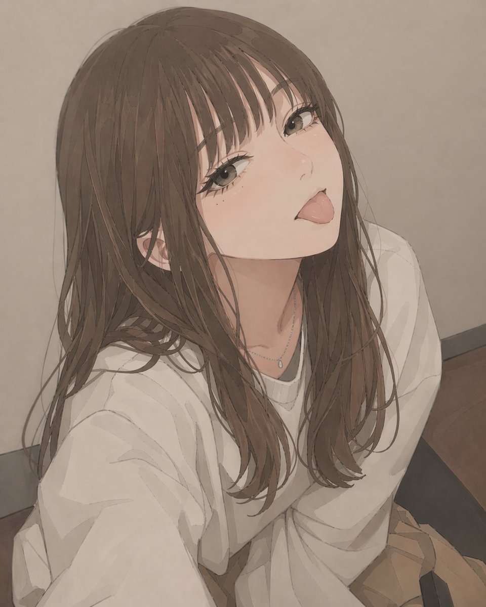 Censored Anime Girl Selfie Portrait - GPT Image 2 prompt example