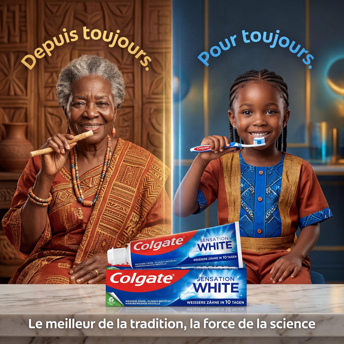 Tradition and Science Colgate Ad - esempio di prompt GPT Image 2
