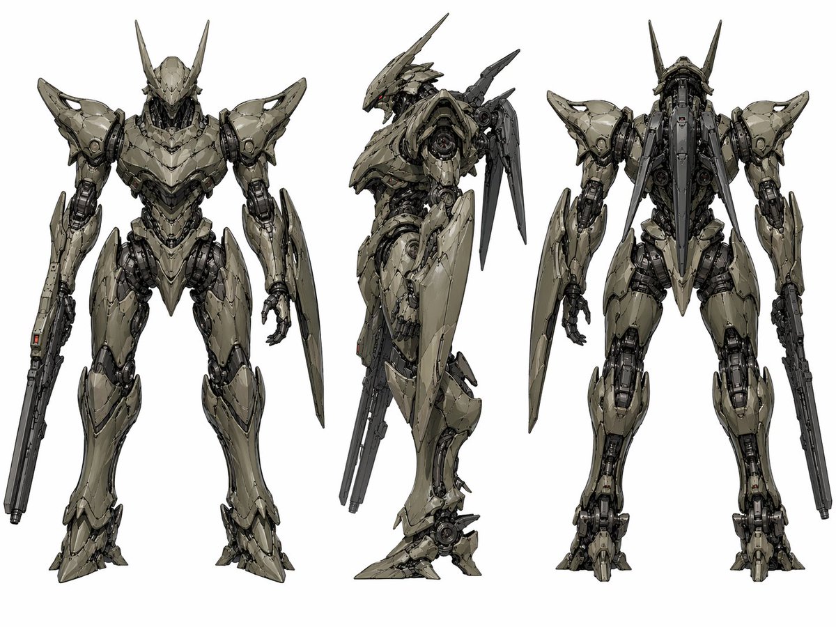 Sci-Fi Mecha Turnaround Sheet - GPT Image 2 prompt example