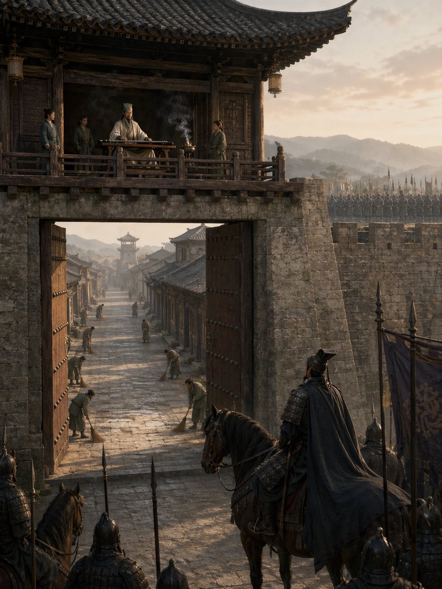 Empty Fort Strategy at the City Gate - GPT Image 2 Prompt-Beispiel