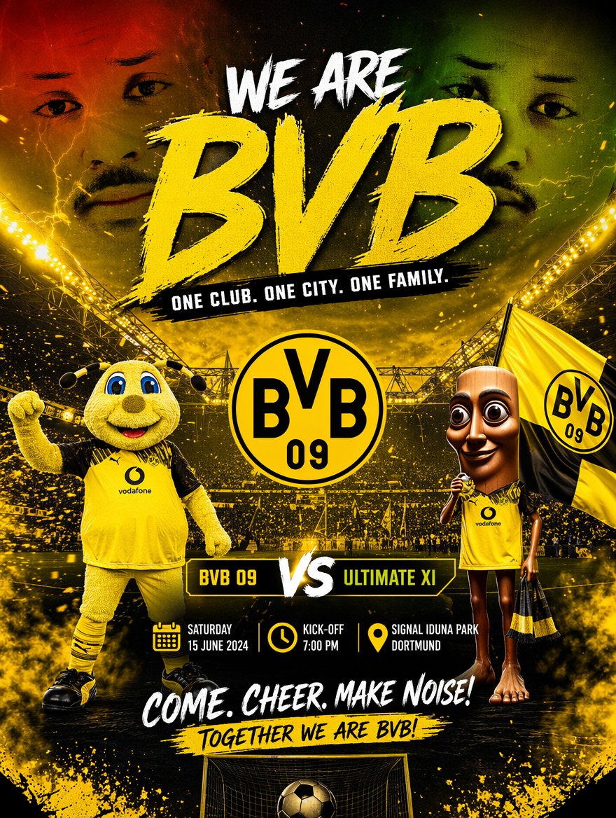 Soccer Event Poster Redesign - GPT Image 2 Prompt-Beispiel