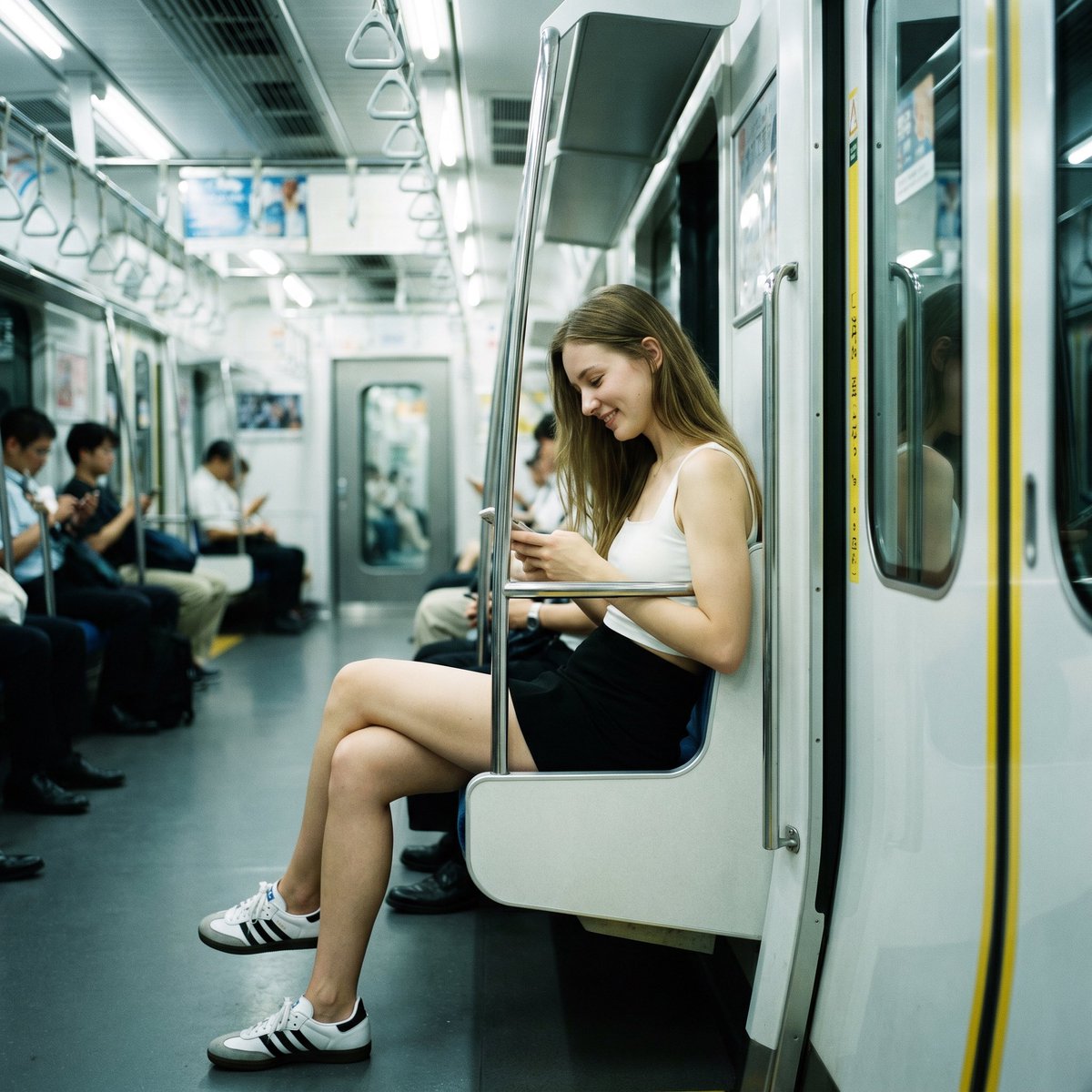 Realistic Subway Candid Portrait - GPT Image 2 prompt example