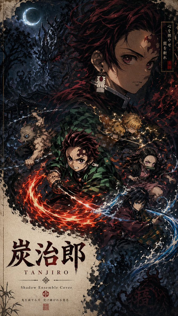 Shadow Ensemble Movie Poster Template - GPT Image 2 prompt example