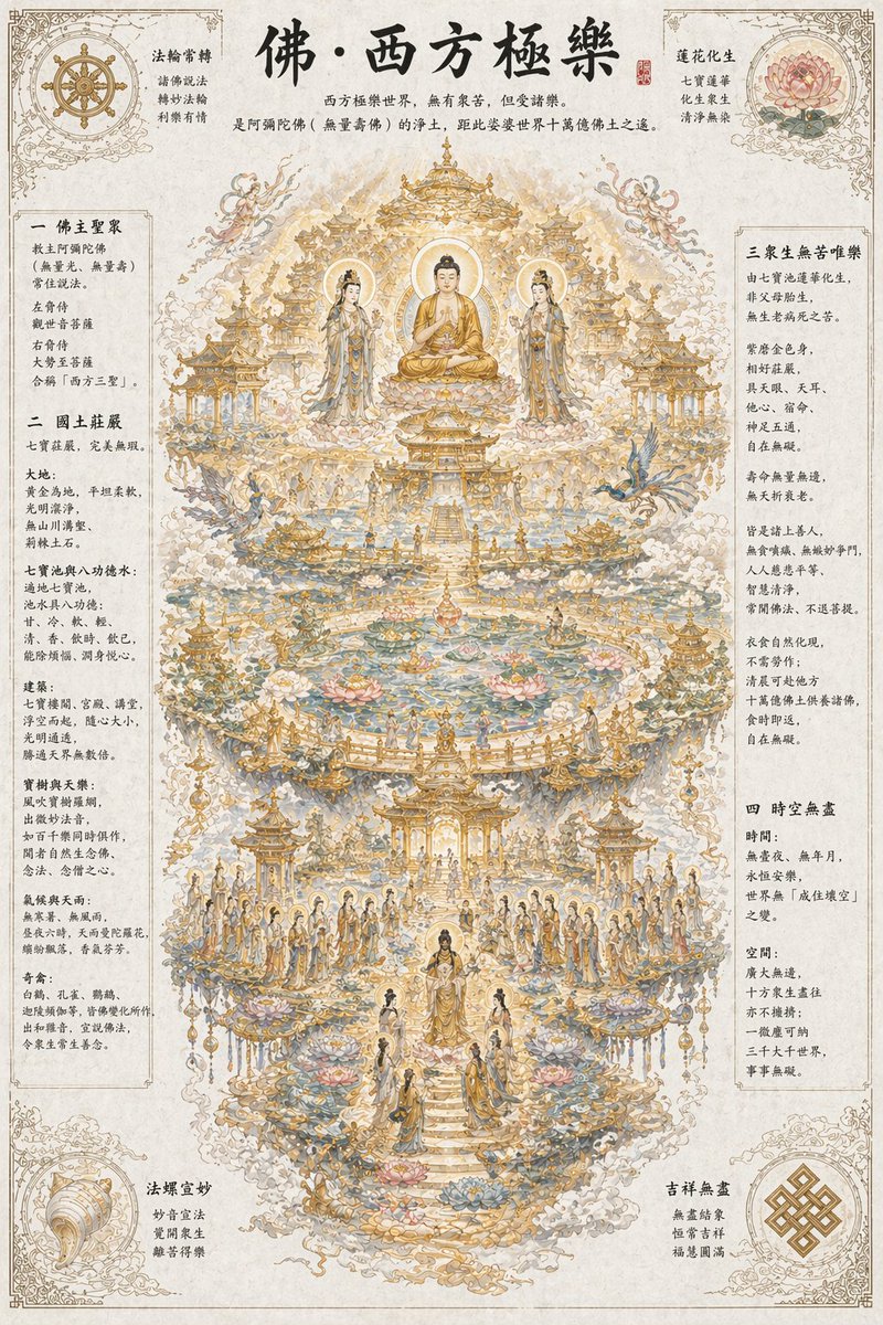 Ethereal Buddhist Pure Land scene - GPT Image 2 prompt example