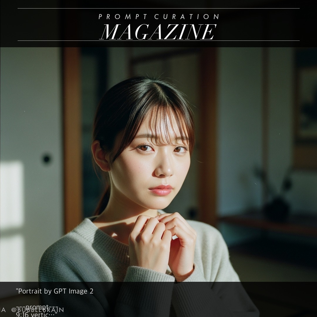 Japanese Fuji Film Style Portrait - esempio di prompt GPT Image 2