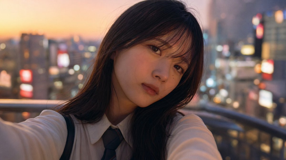 Emotional Japanese Student Selfie - GPT Image 2 prompt example