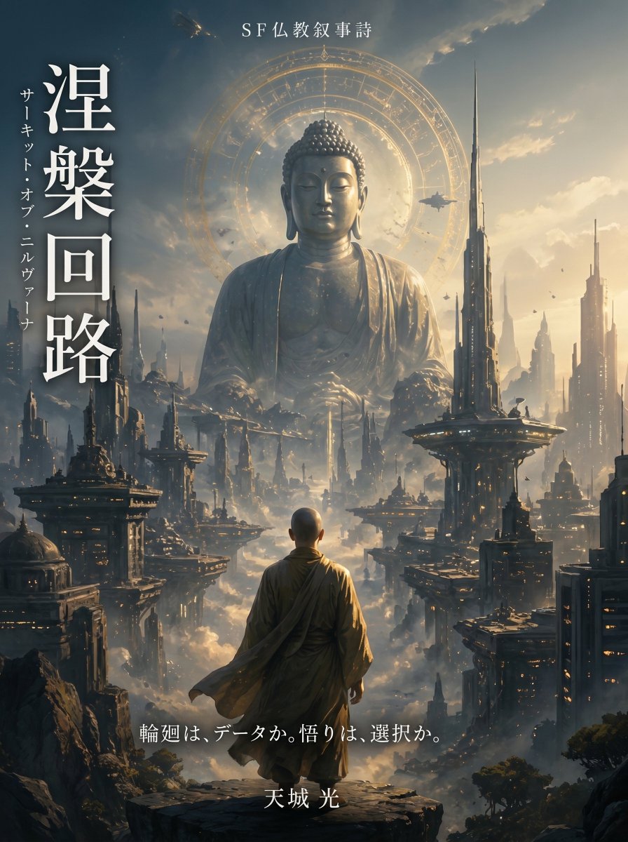 Buddhist Motif Sci-Fi Cover - GPT Image 2 prompt example