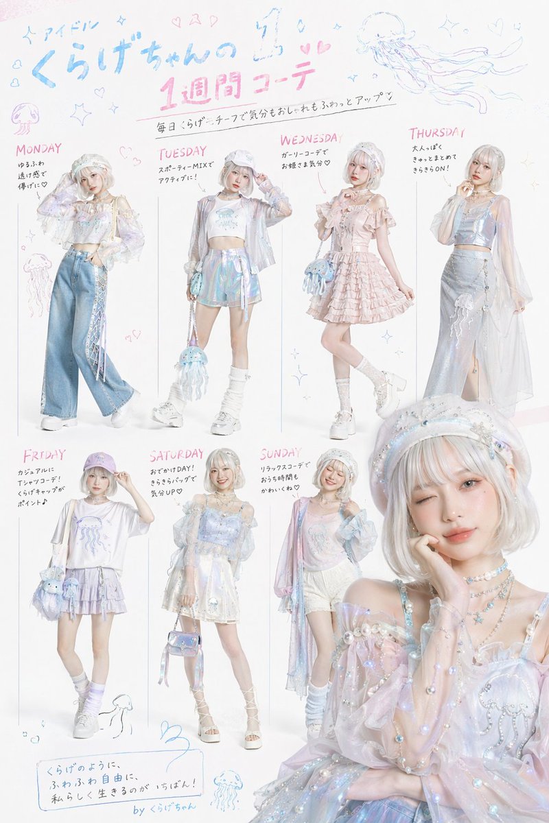 Fashion Magazine Weekly Outfit Prompt - GPT Image 2 Prompt-Beispiel