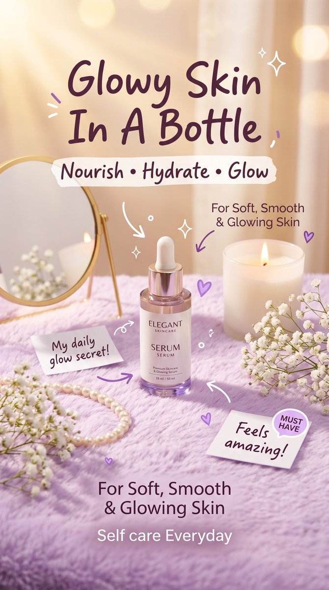 Pastel Luxury Skincare Ad - esempio di prompt GPT Image 2