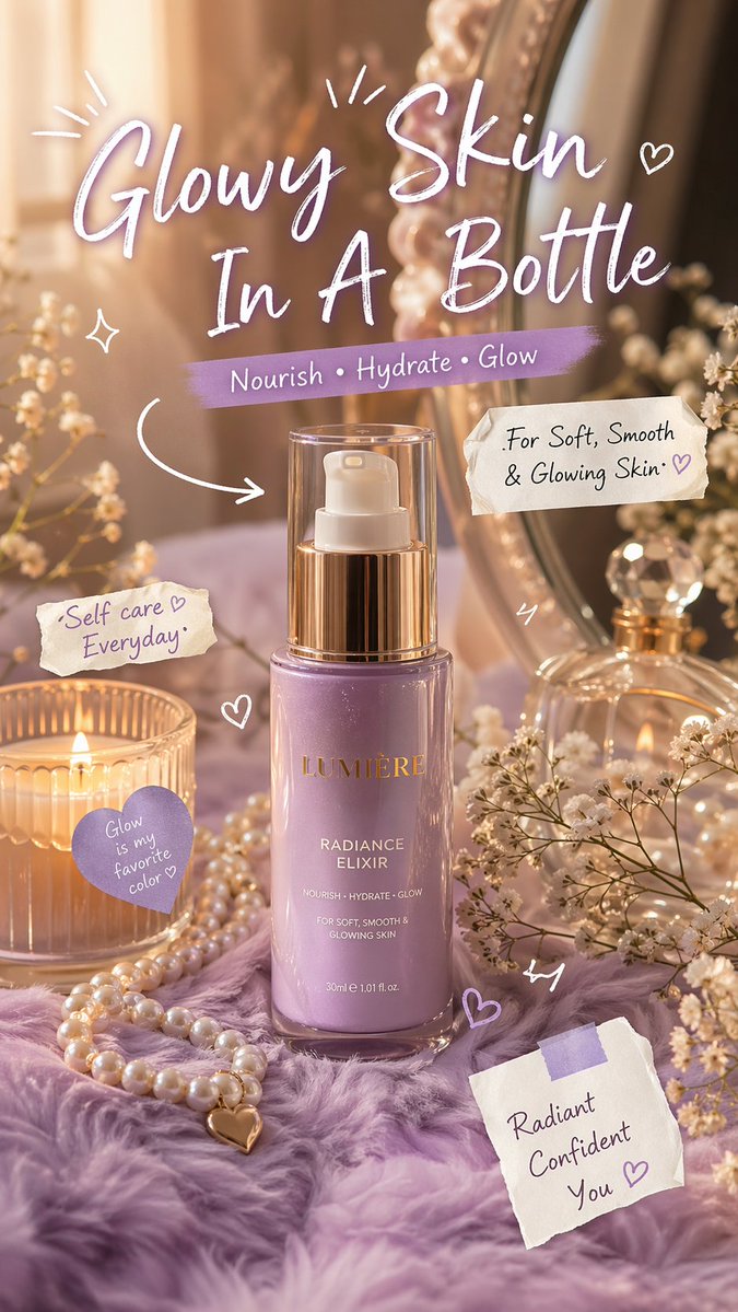 Luxury Lavender Skincare Ad - esempio di prompt GPT Image 2