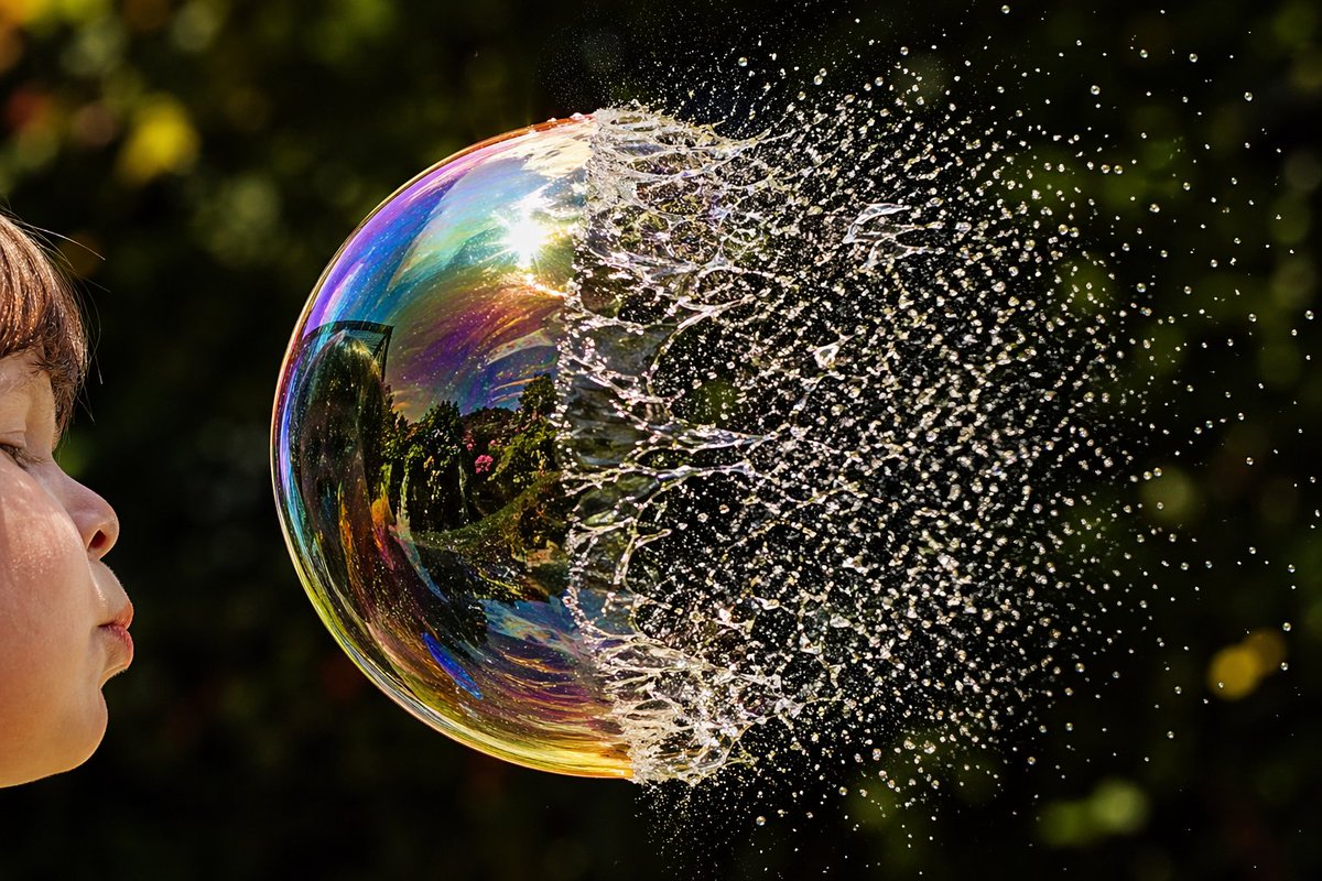 Bursting Soap Bubble Macro Photo - GPT Image 2 prompt example