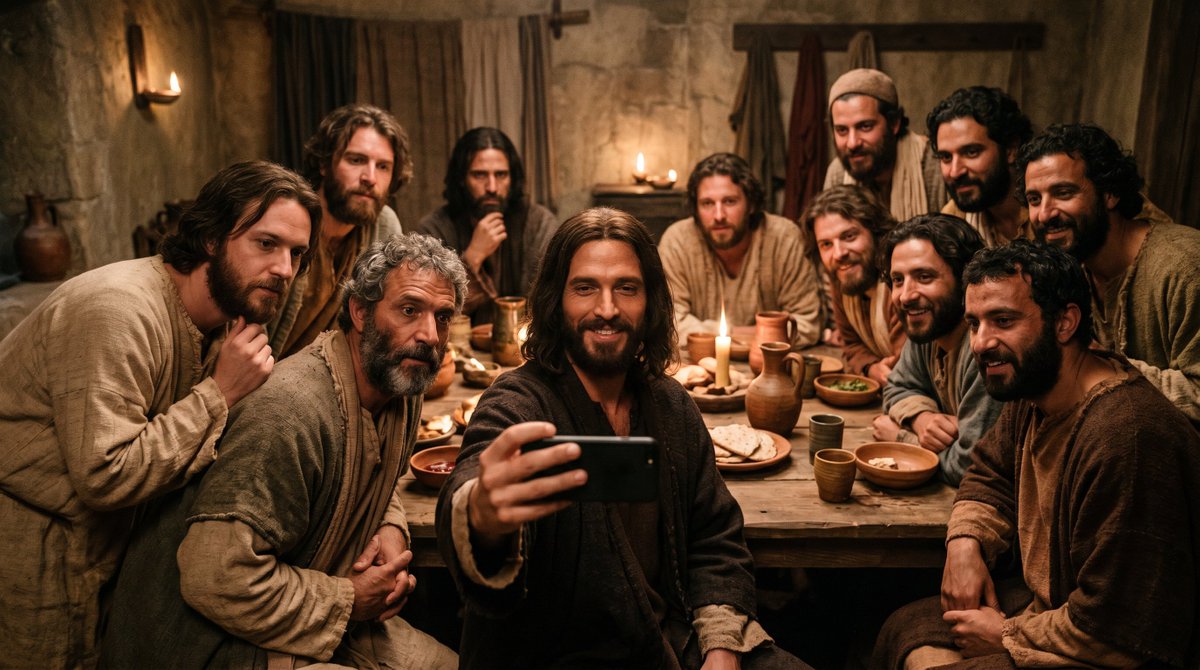 Last Supper Selfie Scene - esempio di prompt GPT Image 2