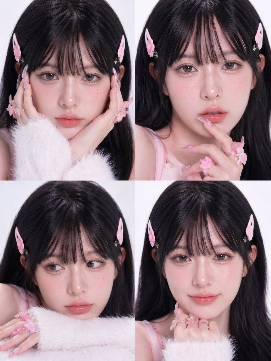 Pink Kawaii Beauty Collage - GPT Image 2 prompt example