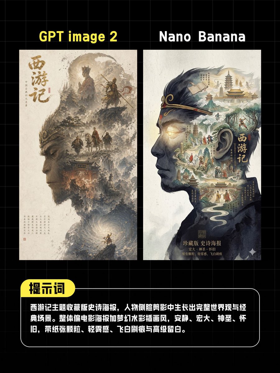 AI Poster Comparison Thumbnail - esempio di prompt GPT Image 2