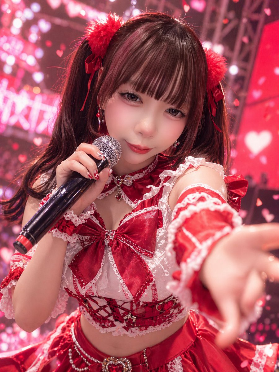 Red Idol Concert Close-Up - GPT Image 2 prompt example