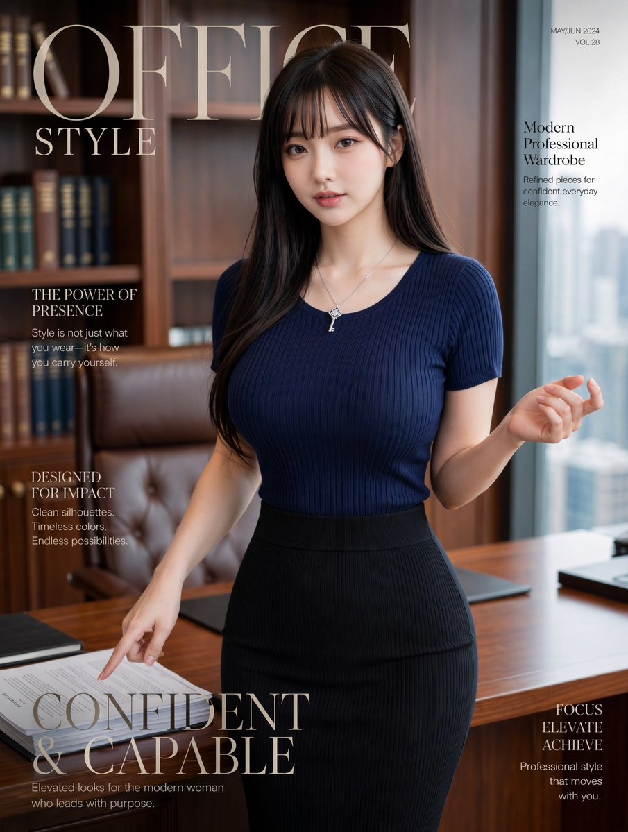 Office Style Fashion Magazine Cover - GPT Image 2 prompt example