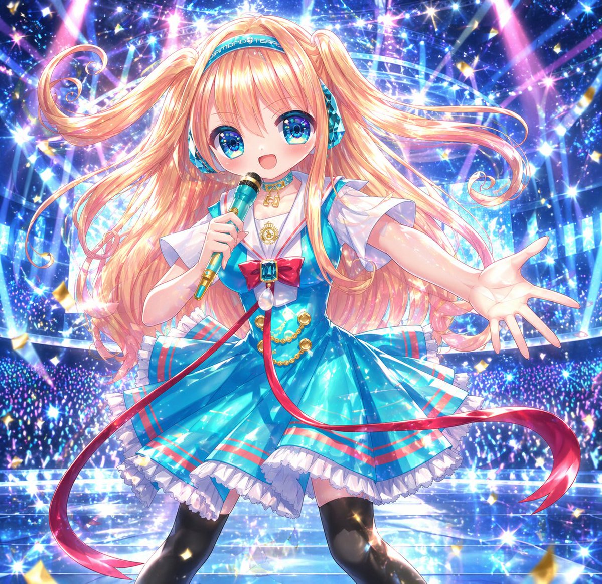 Sparkling Anime Idol Concert Portrait - esempio di prompt GPT Image 2