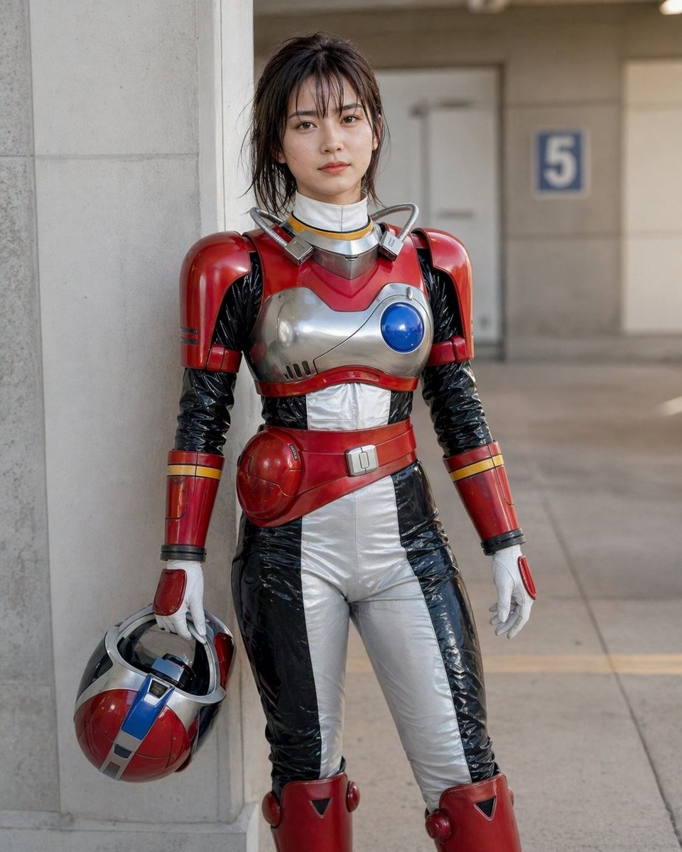 Retro Space Heroine Cosplay Portrait - GPT Image 2 Prompt-Beispiel