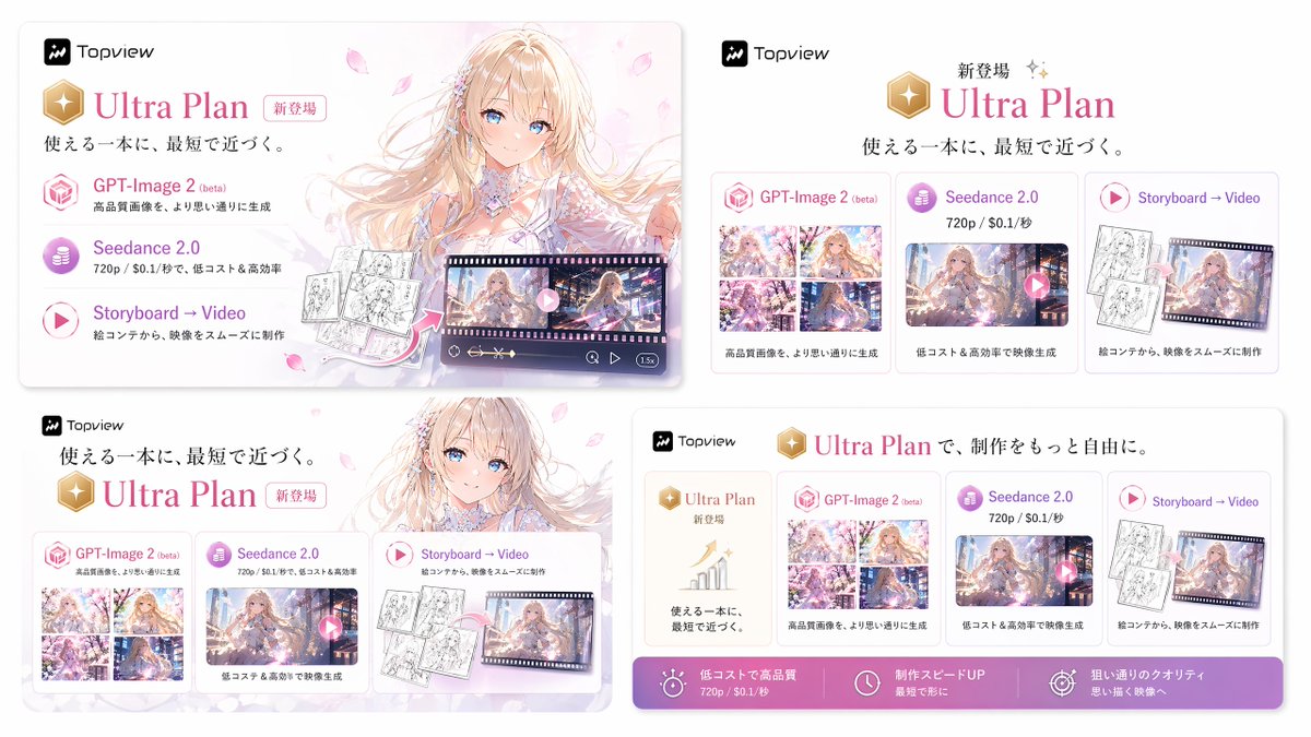 Japanese Ultra Plan Promo Storyboard - GPT Image 2 Prompt-Beispiel