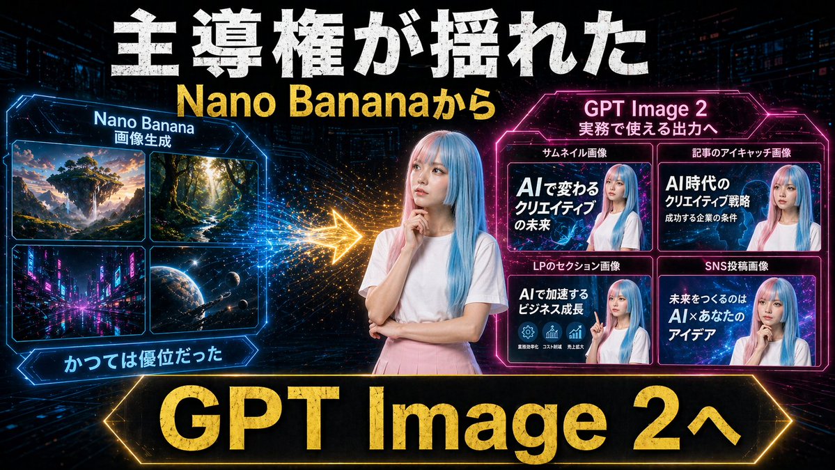 Neon AI Thumbnail Comparison - esempio di prompt GPT Image 2