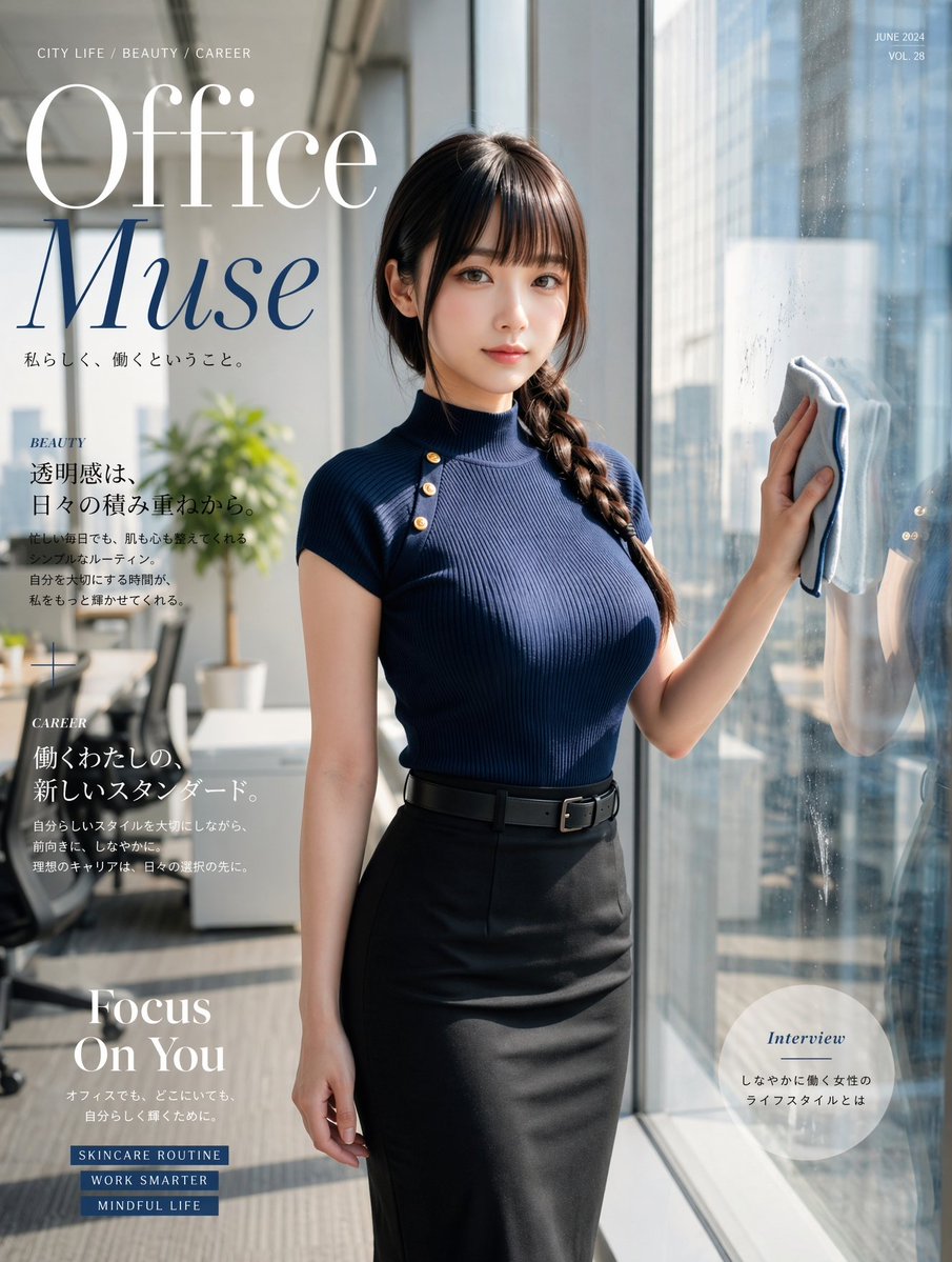 Office Muse Fashion Cover - esempio di prompt GPT Image 2