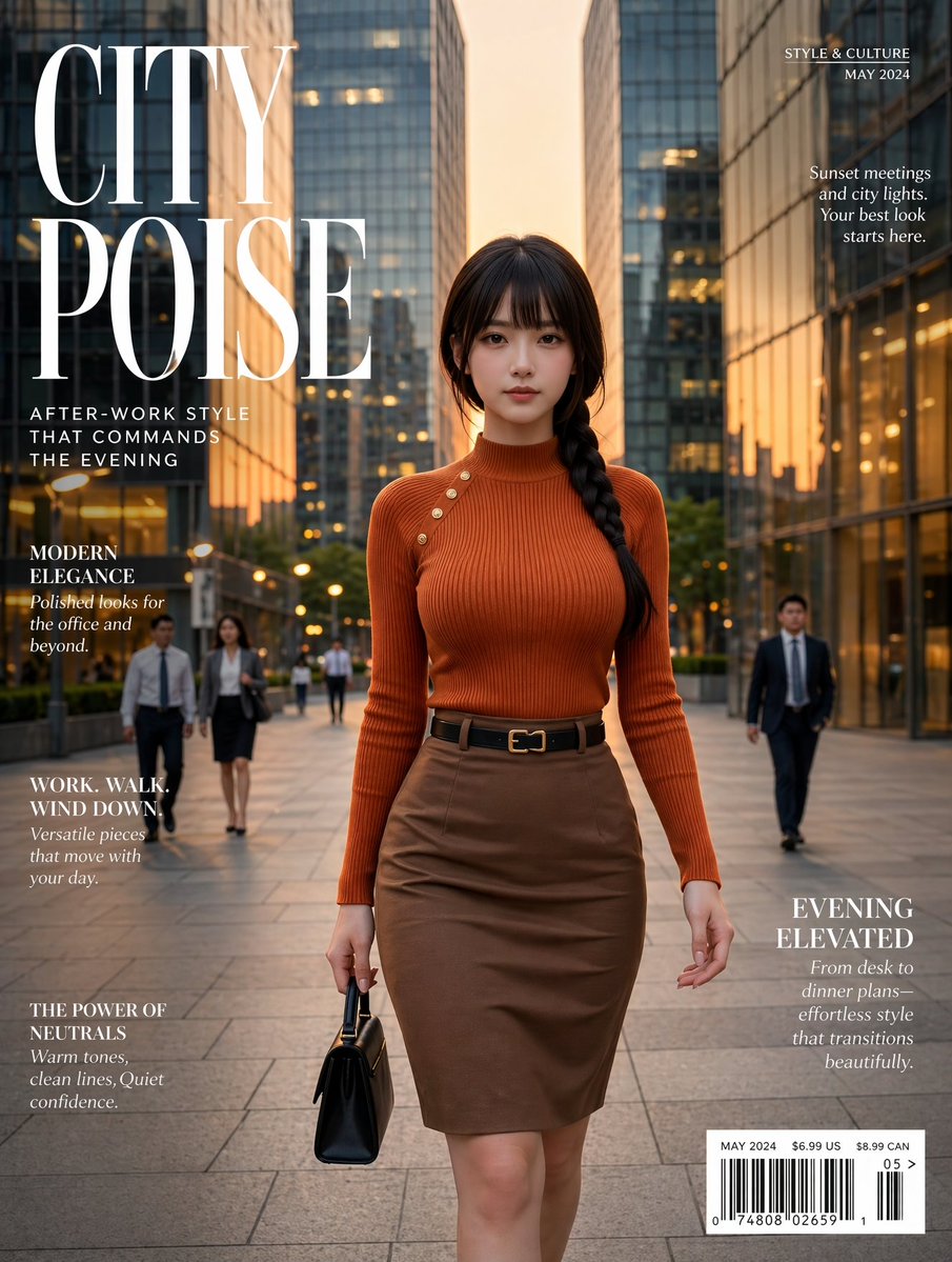 Elegant City Fashion Magazine Cover - esempio di prompt GPT Image 2