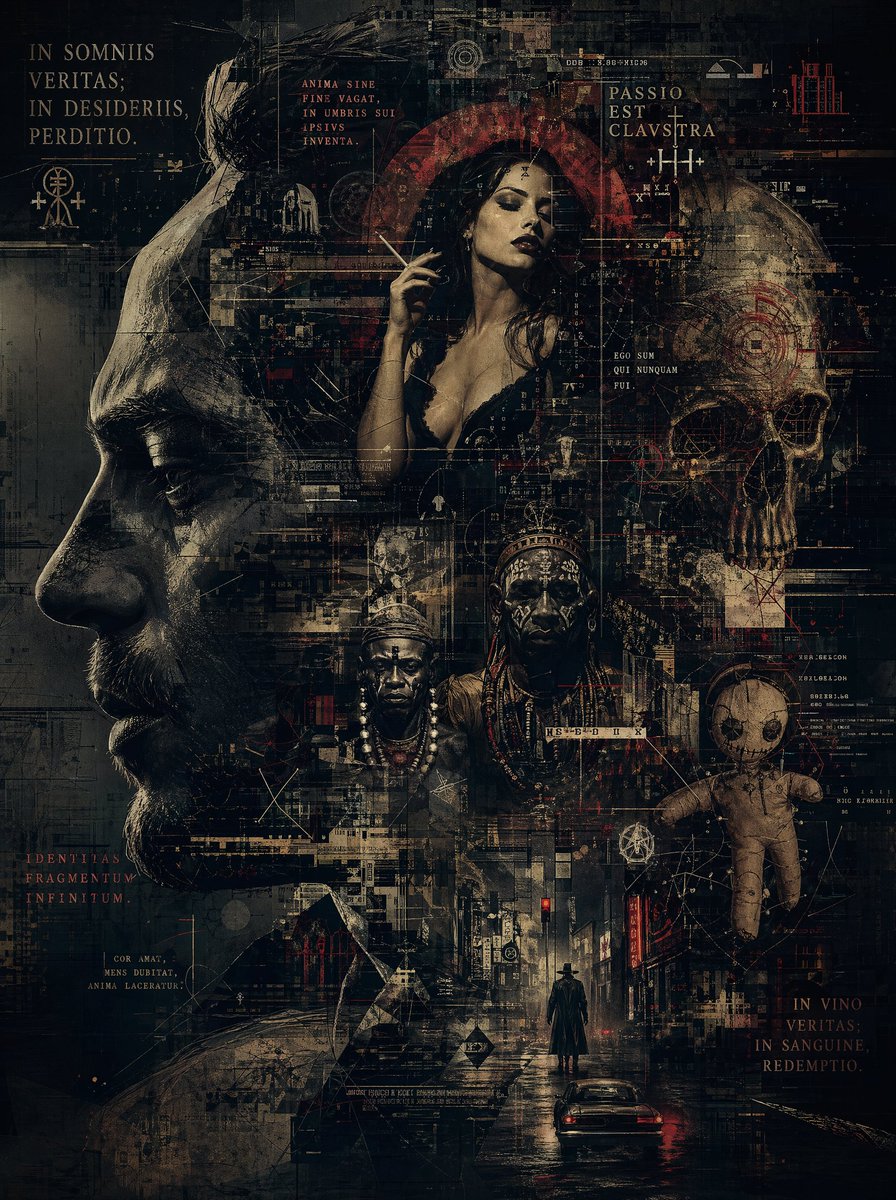 Occult Cyber-Gothic Collage Poster - GPT Image 2 prompt example