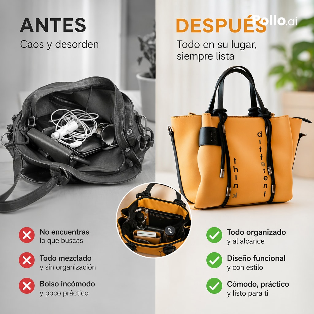 Before and After Handbag Ad - GPT Image 2 Prompt-Beispiel