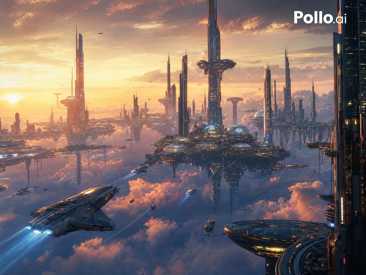 Futuristic Floating City at Sunset - esempio di prompt GPT Image 2
