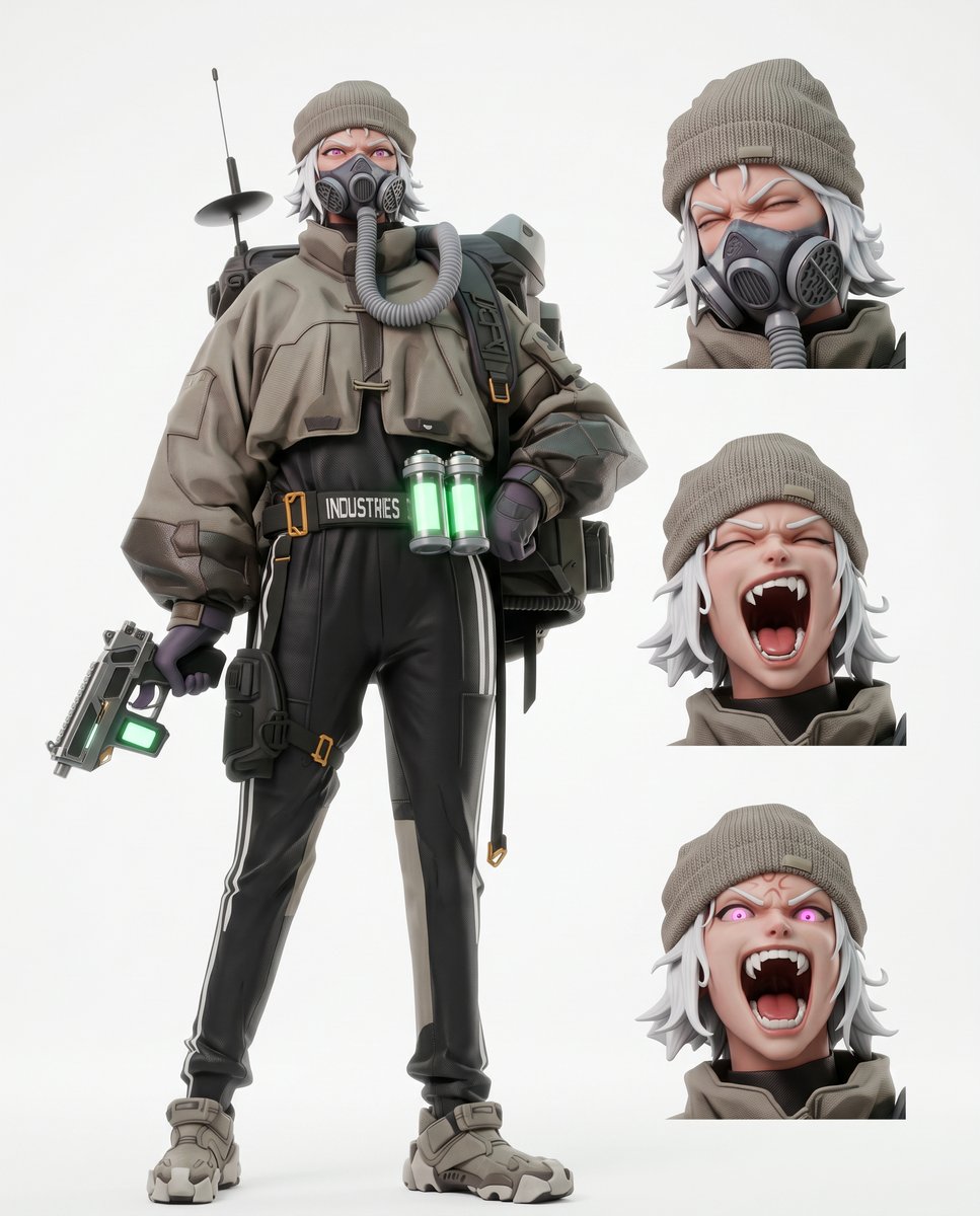 Futuristic Tactical Character Sheet - GPT Image 2 prompt example