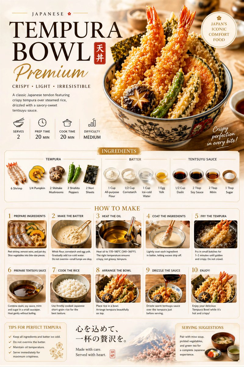 Premium Recipe Poster Template - esempio di prompt GPT Image 2