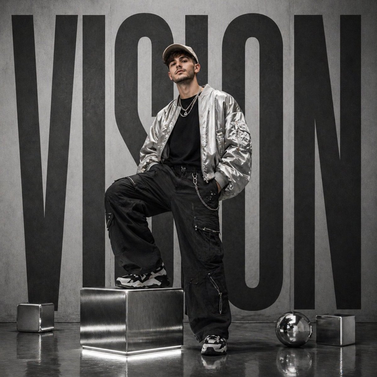 Futuristic streetwear campaign poster - GPT Image 2 prompt example