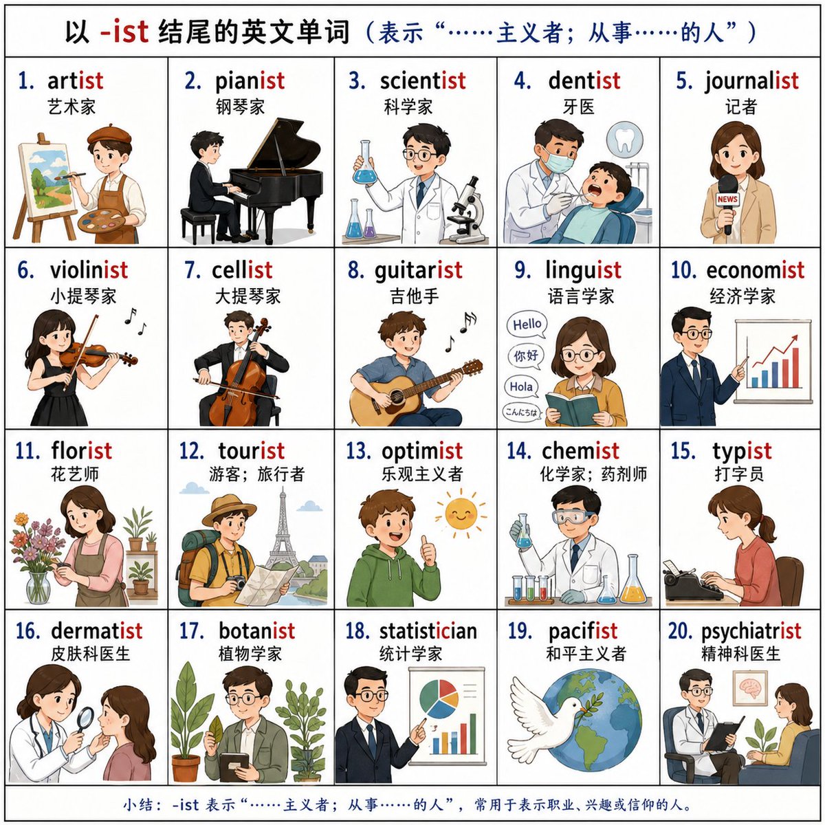 Vocabulary Learning Grid - GPT Image 2 prompt example