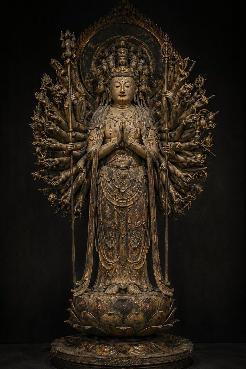 Traditional Japanese Buddhist Statue - GPT Image 2 prompt example