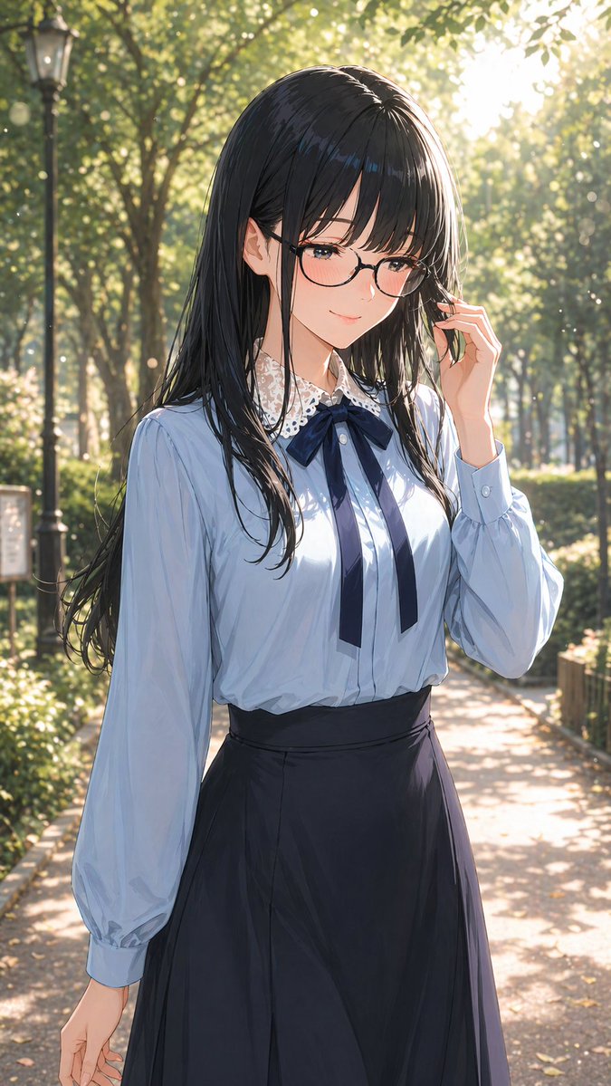 Portrait of a Gentle Woman with Glasses - GPT Image 2 prompt example